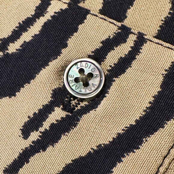 Zadig & Voltaire Rinka Tiger Print Long Sleeve Mini Dress, Size XS - Picture 6 of 12